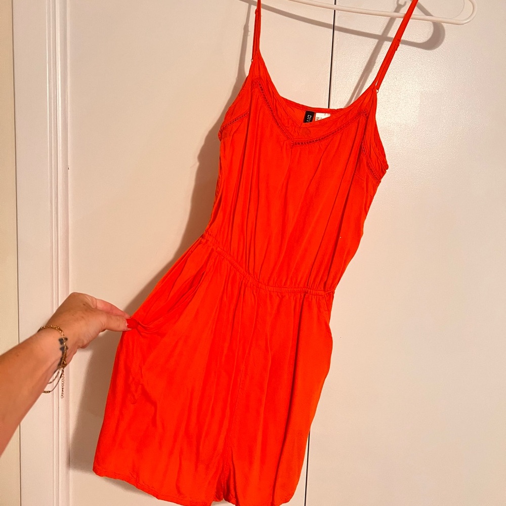 H&M Bold Orange Top